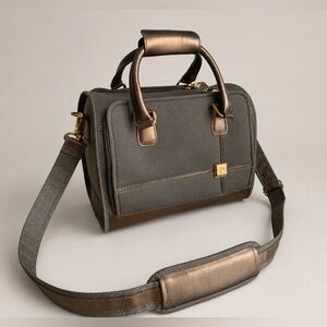 DIANE VON FURSTENBERG - Vintage Travel Vanity Case Weekender Bag w Strap & Pouch